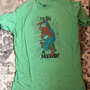 Green Spiderman Graphic Tee - Short Sleeve